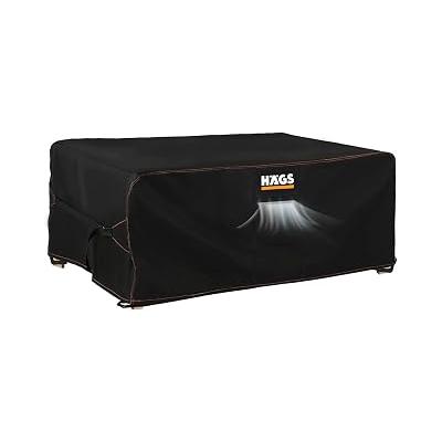 Haegs Bahçe Mobilyası Örtüsü, 240-180-100cm, Ağır Hizmet Oxford Kumaş, Su Geçirmez, Dış Mekan Veranda Masa Örtüsü, Havalandırmalı Masa ve Sandalye Koruma Kılıfı Siyah