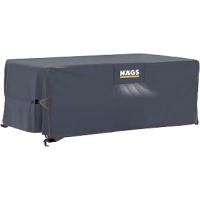 Haegs Bahçe Mobilyası Örtüsü, 300-200-90cm, Ağır Hizmet Oxford Kumaş, Su Geçirmez, Dış Mekan Veranda Masa Örtüsü, Havalandırmalı Masa ve Sandalye Koruma Kılıfı Gri
