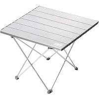 HAEGS Full Alüminyum Katlanır Kamp Sehpası, Piknik, BBQ, Balıkçılık, Doğa Aktiviteleri, Plaj için Kolay Taşınabilir Kompakt Outdoor Ultra Hafif Kamp Masası - Piknik Masası - küçük Boy - Gümüş