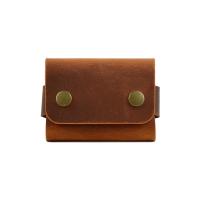 Hakiki Deri Kartlık, Kredi Kartı Cüzdanı, El Yapımı Minimal, Erkek & Kadın Minimalist Kartlık, Küçük Kartvizitlik, Hediyelik Ürün Şık Para ve Kartlık çç (Camel)