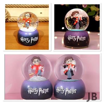 Harry Potter İçi Dönmeli Üflemeli Işıklı Müzikli Kar Küresi Büyük Boy Alk3115
