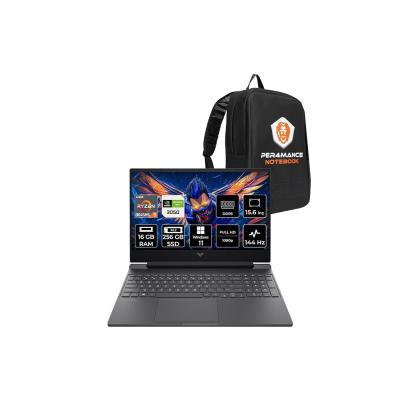 HP Victus 15 R5 8645HS 16GB RAM 256GB SSD RTX3050/6GB 144Hz 15.6'' FHD W11H Gaming Laptop & ÇANTA