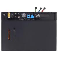 HPFIX Premium Isıya Dayanıklı 1222 ° F Manyetik Silikon Lehimleme Matı Elektronik Çalışma Matı Bilgisayar Cep Telefonu Dizüstü Bilgisayar Onarımı için, BGA Lehim Tabancası, Demir Tezgah Koruması