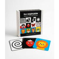 İlk Keşiflerim Görsel Gelişim Rehberi | 3 Dönem Bebek Zeka Kartları + Montessori Mobil | 0-12 Ay | Bebek Zeka Kartı | Tummy Time