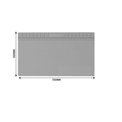 ISIYA DAYANIKLI ELEKTRONİK TAMİR MATI LEHİM PEDİ 700 MM X 400 MM GRİ