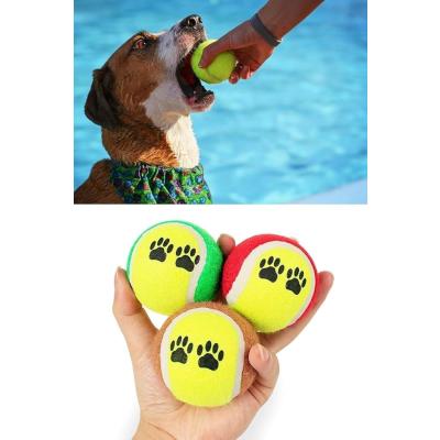 Jouis Dayanıklı Tenis Topu Köpek Eğitim Oyuncağı 3'lü Set - Eğlenceli Evcil Hayvan Yakalama ve Fırlatma Oyun Topu, Diş Sağlığı Destekleyici İnteraktif Köpek Topu