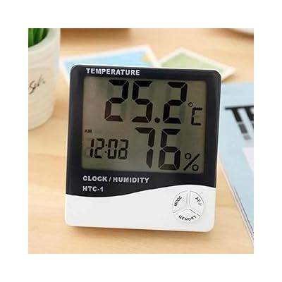 Jouis İç Mekan Higrometre (Nem Ölçer) ve Termometre, Büyük Ekran, Masa Ayaklı, Asmalı, Mıknatıslı, Elektronik Sıcaklık ve Nem Ölçer