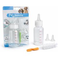 Jouis Yavru Kedi Köpek Biberonu 50 ml – Evcil Hayvan Süt ve Mama Besleme Şişesi Seti, Ölçekli Mini Tasarım, 2 Yedek Silikon Emzikli, Temizleme Fırçalı, Yeni Doğan ve Yetim Yavru Bakım Aparatı