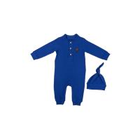 Julayla Erkek Bebek Tulum SAKS MAVİ 3-6 AY