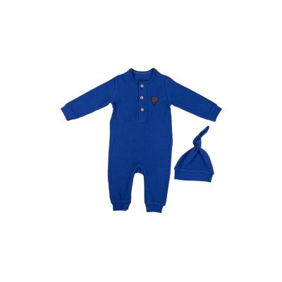 Julayla Erkek Bebek Tulum SAKS MAVİ 3-6 AY