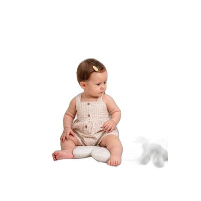 Julayla Pitikare Desenli Kız Bebek Barbotez | Şık ve Rahat Tek Parça Tulum | 3-24 Ay | KD53394-1
