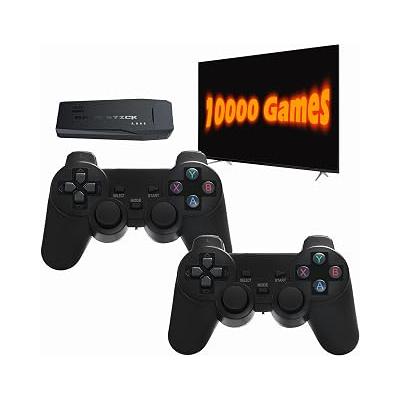 Kablosuz Retro Oyun Konsolu, Tak ve Çalıştır Video Oyun Çubuğu Dahili 10000+ Oyun, 9 Klasik Emülatör, Çift 2.4G Kablosuz Kumandalı TV için 4K Yüksek Çözünürlüklü HDMI Çıkışı