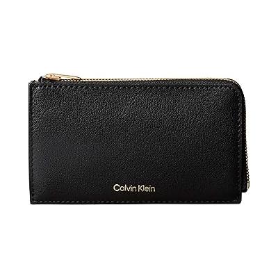 Kadın FOIL LOGO TOP ZIP CARDCASE Cüzdan Black/Toasted Coconut Tek Beden