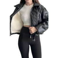 Kadın İçi Kürklü Kemerli Suni Deri Mont - Oversize İçi Peluş Astarlı Premium Biker Ceket