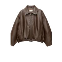 Kadın Oversize Suni Deri Bomber Ceket – Kemerli, Fermuarlı Kısa Mont – Sonbahar/Kış Ceket – Şık ve Rahat Günlük Stil