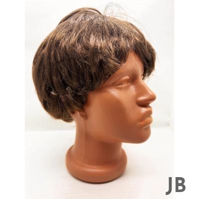 Kahve Renk Kısa Kesim İçi Astarlı Erkek Peruğu