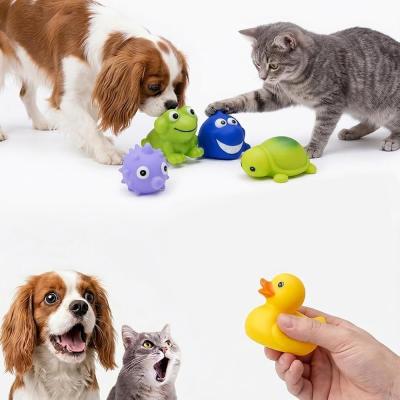 Kanji 5’li Sesli Evcil Hayvan Oyuncak Seti – Kedi & Küçük Irk Köpekler için Suda Yüzen Hafif Oyun Oyuncakları (Ördek, Köpek Balığı, Kurbağa, Balık, Kaplumbağa)