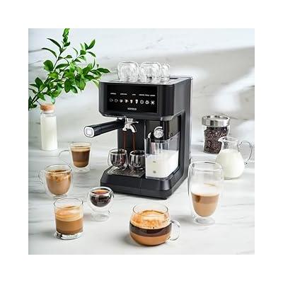 Karaca MyCaffe Barista S10 Entegre Süt Hazneli, Espresso, Latte ve Cappuccino Makinesi Matte Black
