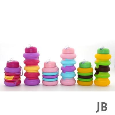 Katlanabilir Portatif Silikon Su Şişesi 500 Ml Alk3138