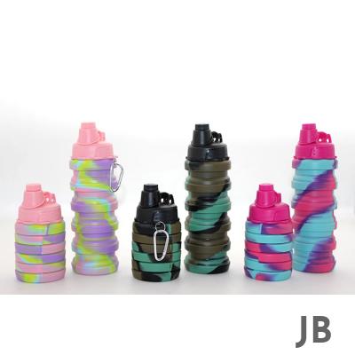 Katlanabilir Portatif Silikon Su Şişesi 500 Ml Alk3141