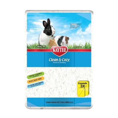 Kaytee Superpet, Clean & Cozy Streu fare, gerbil, kemirgenler, hamster, tavşan gibi küçük evcil hayvanlar için, özellikle emici kağıt kum,%99,9 tozsuz, beyaz, 49,2 l