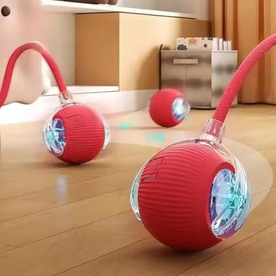 Kedi Oyuncağı Topu Kuyruklu Otomatik Yuvarlanan Top, Hareketli Kuyruk, USB Şarjlı, LED Işıklı, 3 Oyun Modu, Evcil Hayvanlar İçin Eğlenceli Oyuncak