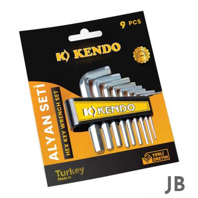 Kendo Allen Anahtar Seti Alyan Anahtar 9 Parça