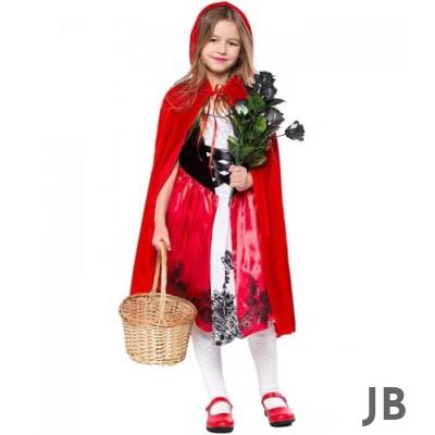 Kırmızı Başlıklı Kız Şapkalı Pelerin 90 Cm