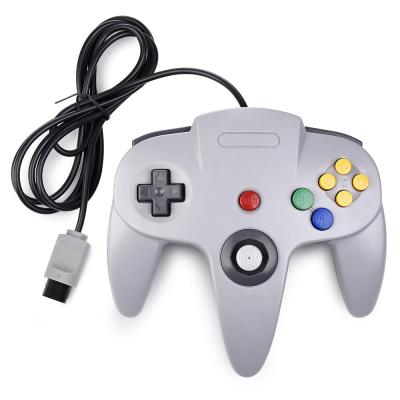 KIWITATA Klasik N64 Denetleyici, kiwitatá Retro N64 Kablolu Uzaktan Oyun Pedi Joystick Kontrolörü Uyumlu N64 Sistem Video Konsolu Gri