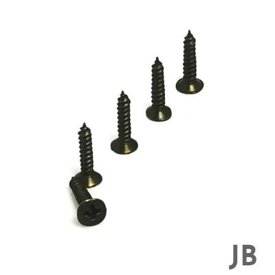 Klips, Menteşe, Ayak Vidası 2,2x7,5mm Çelik - Siyah 100 Adet