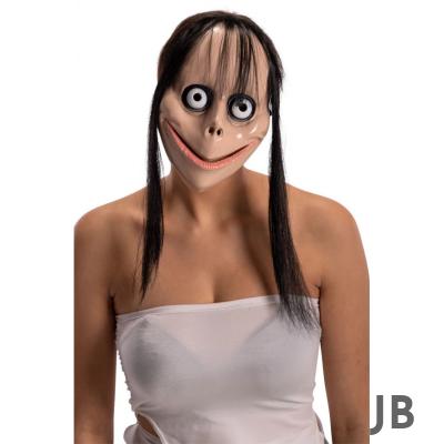 Korkunç Ürpertici Uzun Saçlı Momo Maskesi 24x16 Cm