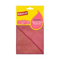 Koroplast Mikrofiber Yağ & Kir Sökücü Mutfak Bezi Tekli, Çift Taraflı Hızlı Kuruyan Mikrofiber Mutfak Temizlik Bezi 30x30 cm, Tüy ve Çizik Bırakmayan Ev, Ocak ve Fırın için Yağ ve Kir Sökücü Tasarım