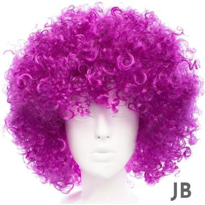 Koyu Mor Renk Violet Afro Bonus Saç Peruk