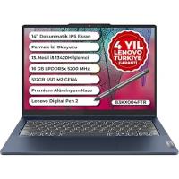 Lenovo IdeaPad 5 14IRH9 | i5-13420H 16 GB DDR5 RAM | 512 GB SSD | UHD Graphics | 14" WUXGA (1920x1200) IPS, 45% NTSC, 60Hz, TÜV Low Blue Light, Glass, Touch | İkisi Bir Arada Notebook | 83KX004FTR