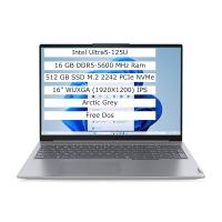 Lenovo ThinkBook 16 21MS005KTR Ultra5 125U 16GB 512SSD 16" WUXGA FreeDOS Dizüstü Bilgisayar
