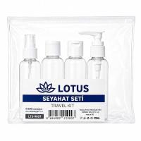 Lotus Şeffaf Seyahat Seti, 4 parça
