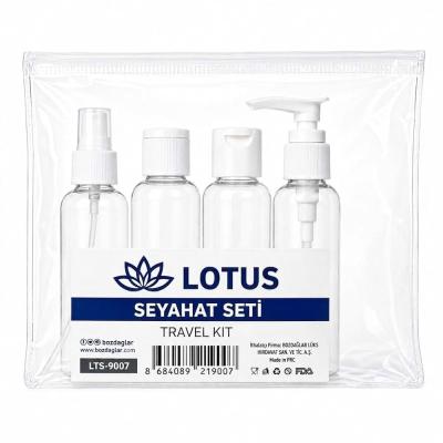 Lotus Şeffaf Seyahat Seti, 4 parça