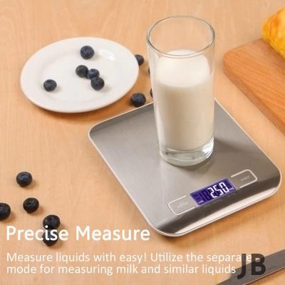 Lüx Dijital Mutfak Terazisi 5 Kg 1 Gr Hassas Paslanmaz Çelik + Pil