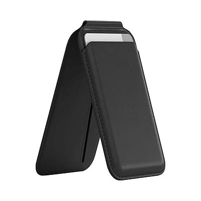 Mag-Safe Standlı Manyetik Cüzdan iPhone 17/16/15/14/13/12 Serileri ile Uyumlu, Güçlü Mıknatıslı Kartlık, RFID Korumalı, Premium Deri, 3 Kart Kapasiteli, İnce ve Hafif Tasarım – Siyah
