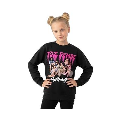 Manifest Toz Pembe Kız Çocuk Sweatshirt