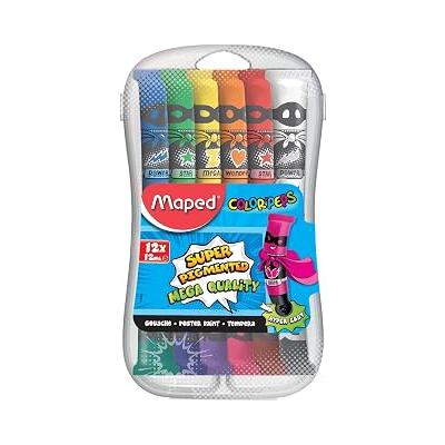 Maped Ofis Ve Kırtasiye 810520 Guaj Boya, 12'li