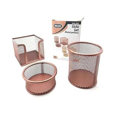 MAS Perfore Üçlü Set Rose Gold