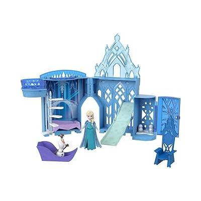Mattel Disney Karlar Ülkesi Birleştirilebilir Hikaye Alanları™ Oyun Setleri, Elsa'nın Buzdan Sarayı Disney Karlar Ülkesi Oyuncakları, Elsa'nın Birleştirilebilir Şatosu, çocuklar için hediyeler JDP63