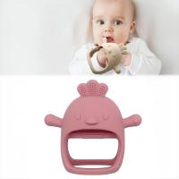 Meleni Baby Silikon Bebek Diş Kaşıyıcı - Diş Kaşıma Eldiveni Yenidoğan Dişlik Pembe