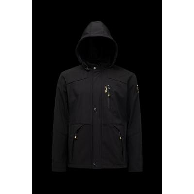 Mero Life Erkek Haki Kapüşonlu Outdoor Su Ve Rüzgar Geçirmez Softshell Spor Mont 3XL-1 Mero-445NM