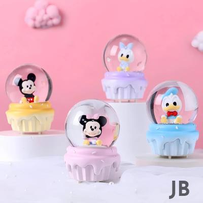 Mickey Mouse Işıklı Kar Küresi 9 Cm Alk3112
