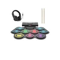Midex DDX-75 Şarjlı Dijital Davul 9 Ped 2 Ayak Pedalı Bluetooth (Kulaklık Çubuklar Adaptör Full Set)