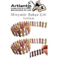 Mini Bahçe Çiti Kırmızı 3x60cm 2 Adet Dekoratif Minyatir Bahçe Çiti Okul Proje Teraryum Mini Ev Bahçe Çit