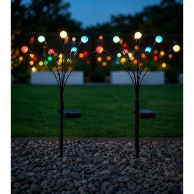 MR Güneş Enerjili 8 Top LED Bahçe Aydınlatma Lambası – 6 Modlu, Metal Saplama Çubuklu, Dış Mekan Dekoratif LED Işık (2)