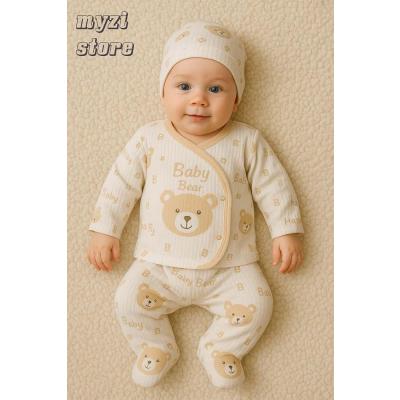 MYZİ STORE Bebek Yenidoğan Hastane Çıkışı%100 Pamuk Organik